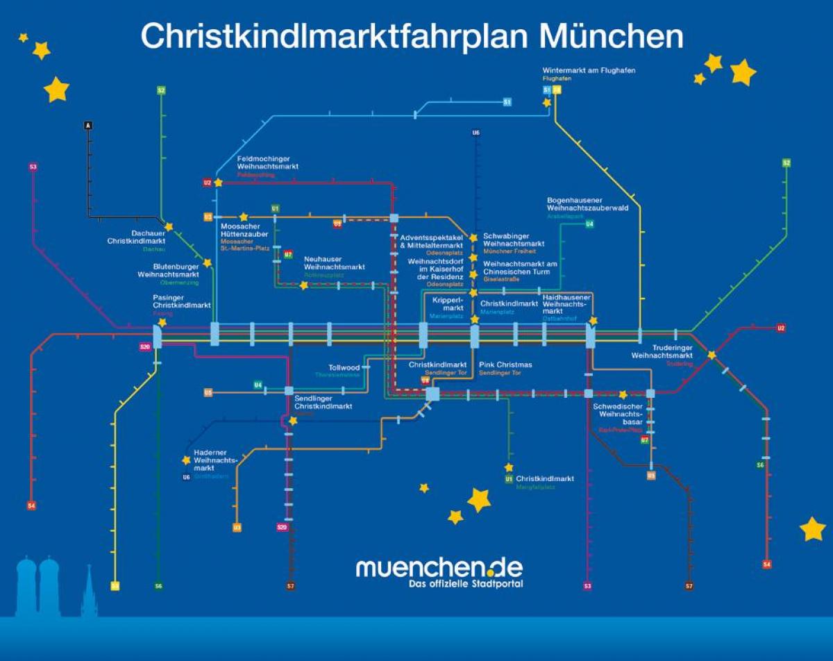 Kaart müncheni jõulud turgudel