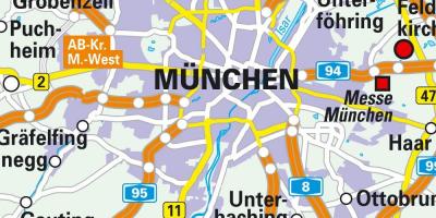 Müncheni kesklinna kaart