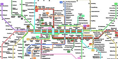 Kaart munchen metro