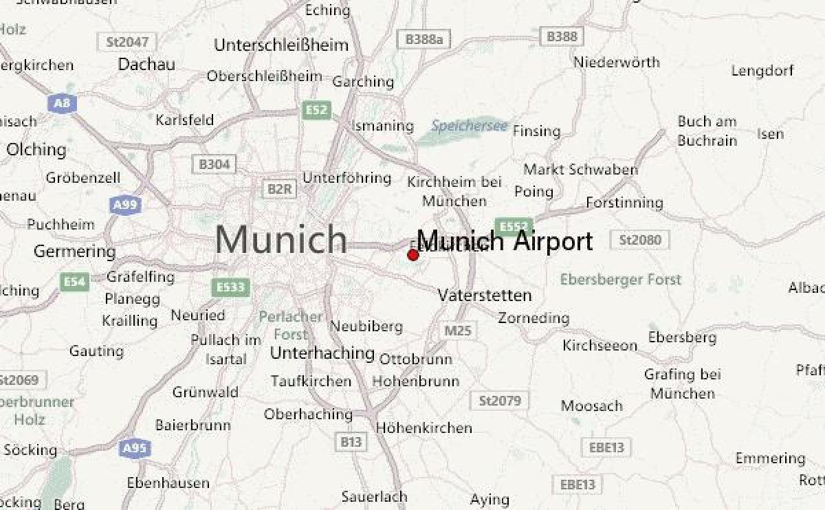 kaart münchenis ja selle ümbruses