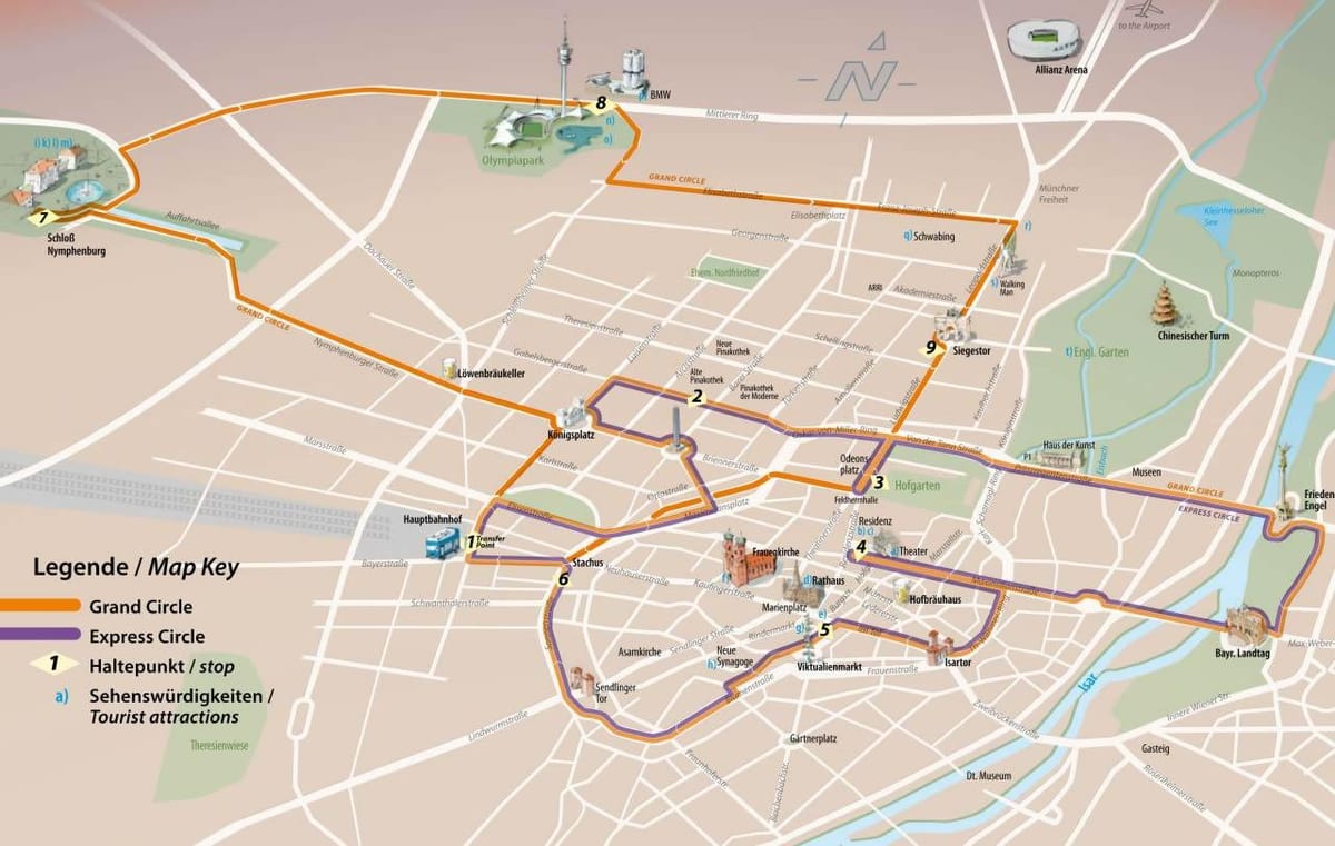 kesk-bussijaam müncheni kaart