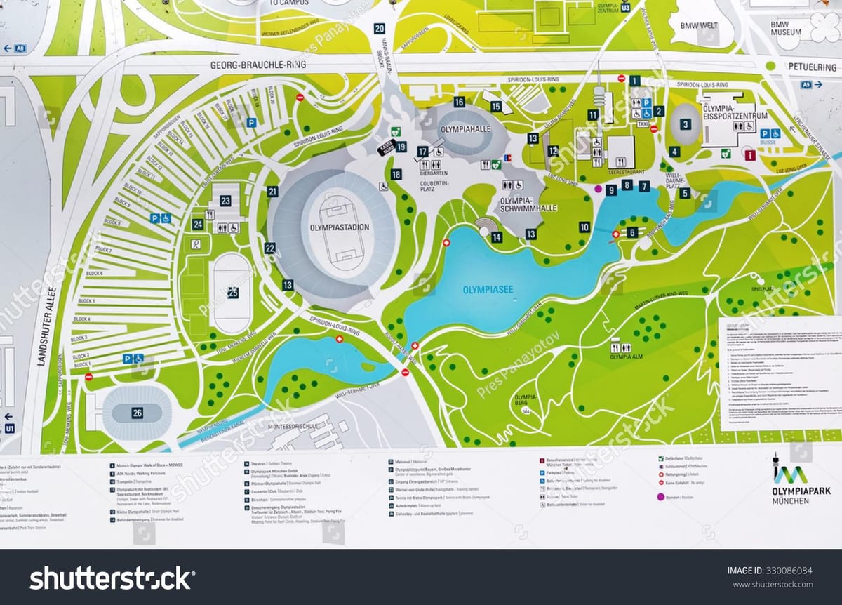 Kaart müncheni olümpia park