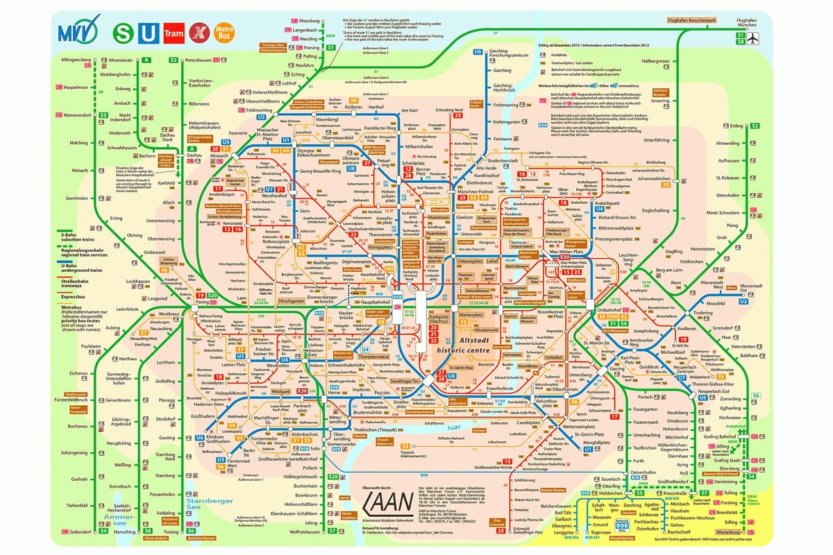 müncheni ühistransport kaart