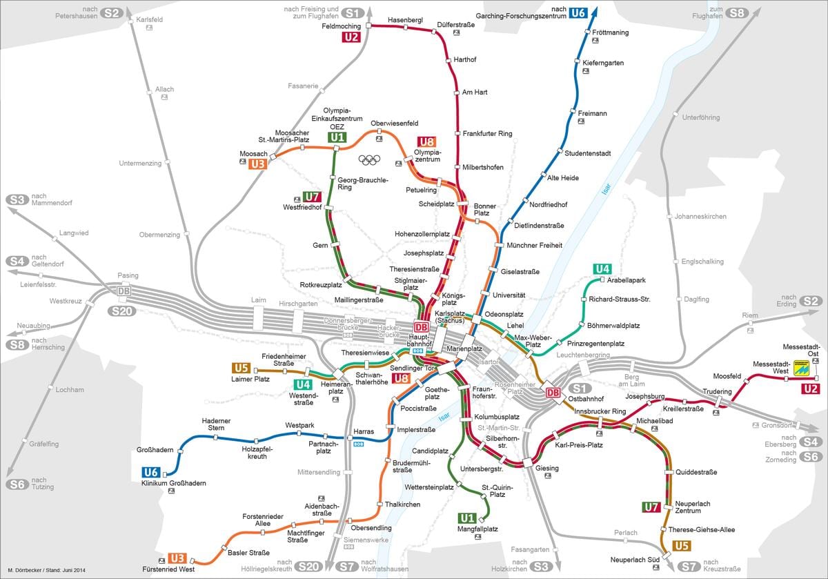 Kaart müncheni u2