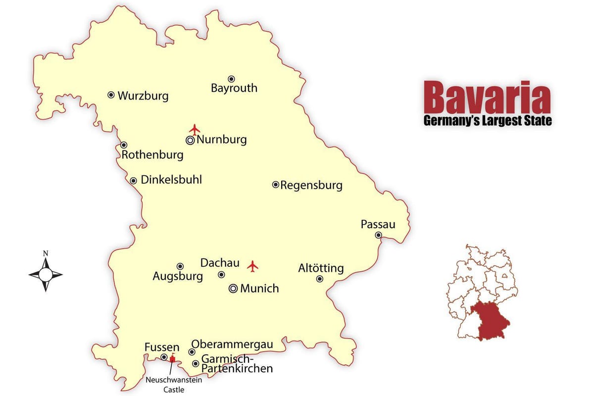 munchen saksamaa kaart