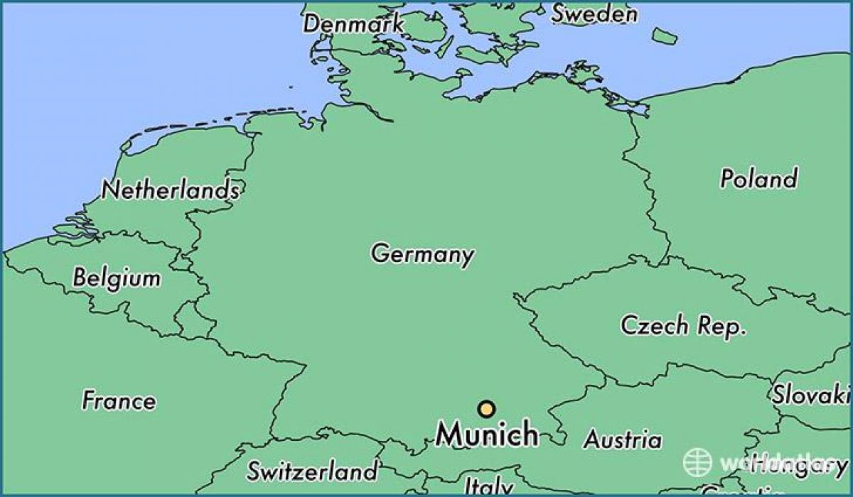 münchenis saksamaa kaardil