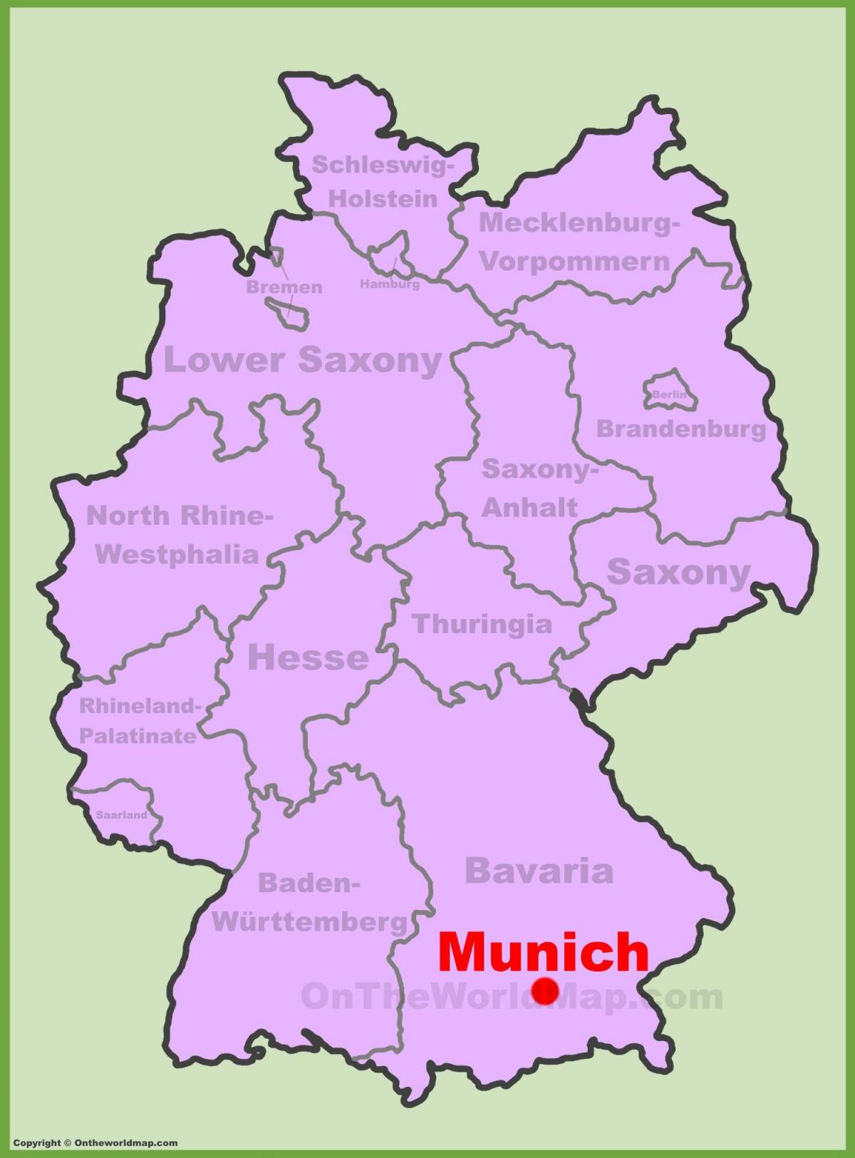 Kaart müncheni asukoht