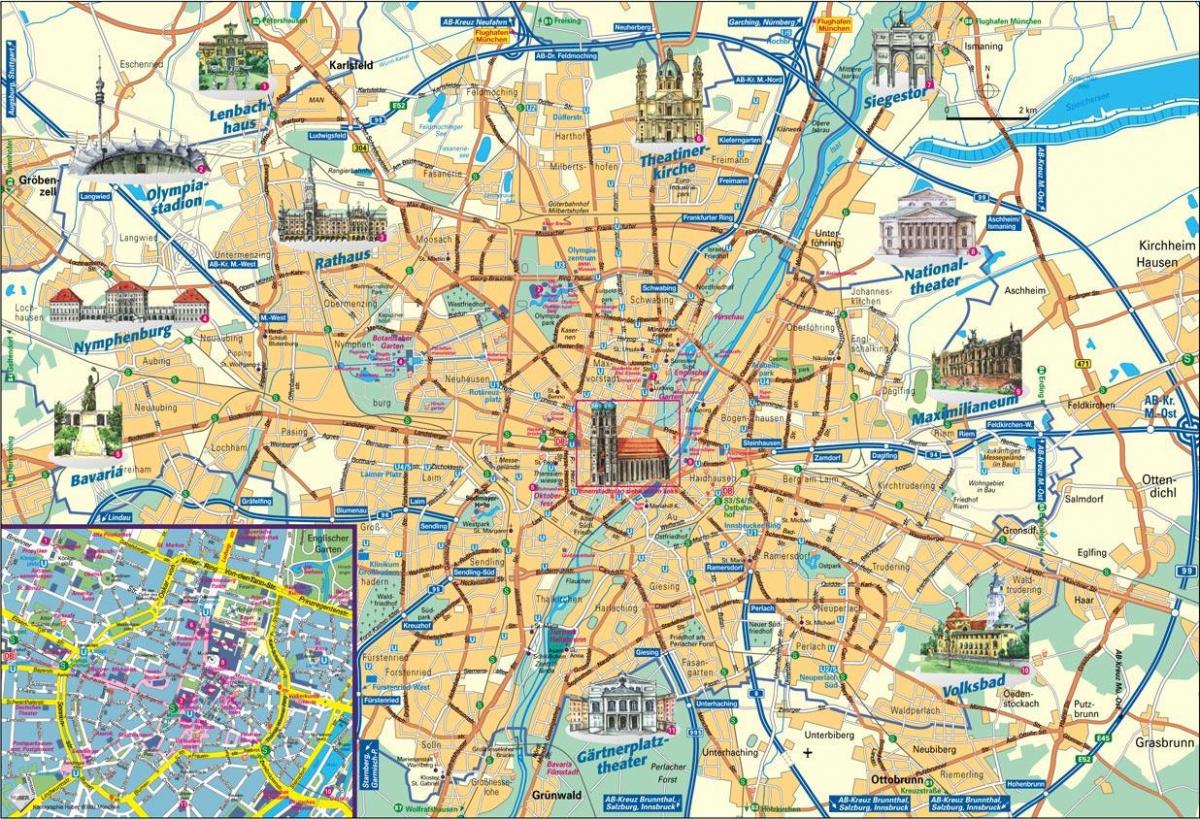 city kaart münchenis saksamaa