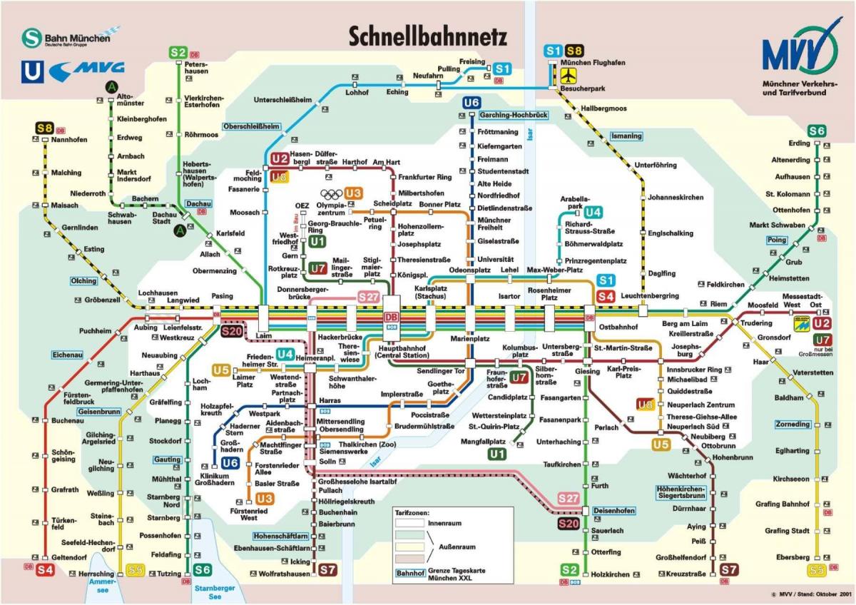 müncheni raudteejaam kaart