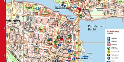 Tourist map münchenis saksamaa
