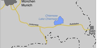 Kaart, järved ofmunich 