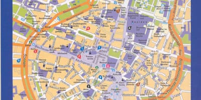 Kaart müncheni kesklinnas