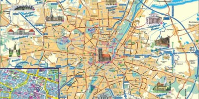 City kaart münchenis saksamaa