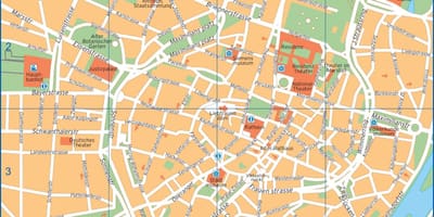 Street map münchenis saksamaa
