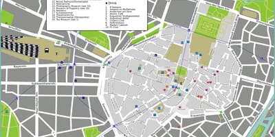 Tourist map munich vaatamisväärsused