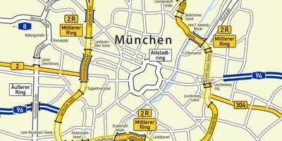 Munchen ringi kaart