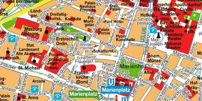 Street map müncheni kesklinn
