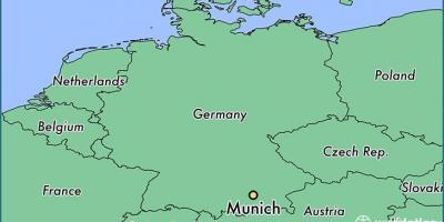 Münchenis saksamaa kaardil