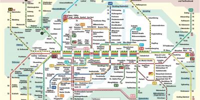 Müncheni raudteejaam kaart