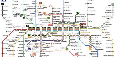 Müncheni s8 rongi kaart