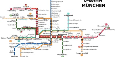 Ubahn kaart münchenis